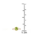 thumbnail image 4 of AoneJewelry 1.25 Carat Peridot Oval Shape Ring In 10K Solid Rose, White & Yellow Gold, 4 of 5