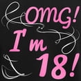 thumbnail image 3 of CafePress - OMG 18Th Birthday For Girls Pajamas - Women's Short Sleeve Print T-Shirt and Pants Dark Cotton Pajama Set, 3 of 7