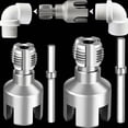 thumbnail image 3 of Pipe Thread Cutting Tool, 1/2'' 3/4'' Dies, Faucet Wrench, PVC Pipe Threader, Electric Drill Compatible Pipe Threader Kit for Home Repair, 2Pcs, 3 of 5