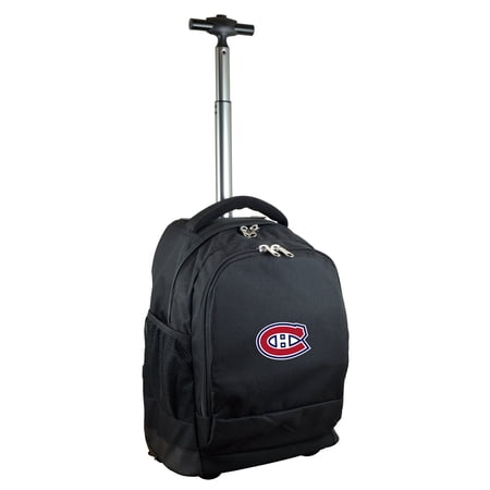 Black Montreal Canadiens 19 Premium Wheeled Backpack