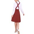 thumbnail image 3 of FALDA SUSPENDIDA CUTE PARA MUJERES, CORSÉ DE CINTURA ALTA, FALDA CORTA SKATER MINI XL ROJO OSCURO, 3 of 5