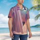 thumbnail image 3 of Fotbe Dreamy Moonlit Window Camisa Hawaiana para Hombre Unisex – Camisa Casual de Verano con Botones de Manga Corta de Algodón y Lino,Medium, 3 of 7