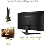 TUF Gaming 31.5 Curved FHD Gaming Monitor VG328H1B, Full HD (1920x1080), 165Hz (Above 144Hz), Extreme Low Motion Blur, 1ms (MPRT)