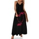 thumbnail image 1 of Nuevo vestido sin mangas con agujeros negros, vestido de hada, vestido elegante y chic para mujer, 1 of 7