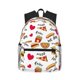 thumbnail image 1 of Easygdp Fast Food Mochila Casual para Portátil, Mochila para Escuela, Viajes, Negocios, 1 of 6