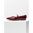 thumbnail image 2 of Patent Pointed Toe Mary Jane Flats for Women, 2 of 8
