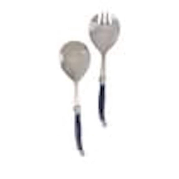 French Home 2-Piece Laguiole Connoisseur Navy Blue Salad Servers