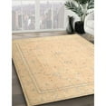 thumbnail image 3 of Ahgly Company Machine Washable Indoor Rectangle Traditional Brown Gold Area Rugs, 8' x 12', 3 of 7