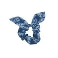 thumbnail image 3 of Mary Square Tie Scrunchie Boho - Set of 4 Blue Tie Dye Tie Scrunchies Hairwraps, 3 of 6