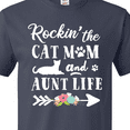 thumbnail image 4 of Inktastic Rockin' the Cat Mom and Aunt Life T-Shirt, 4 of 5