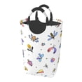thumbnail image 1 of DouZhe 50L Rectangular Laundry Basket, Colorful Beetles Butterflies Prints Waterproof Foldable Laundry Hamper with Aluminum Handles, 1 of 6