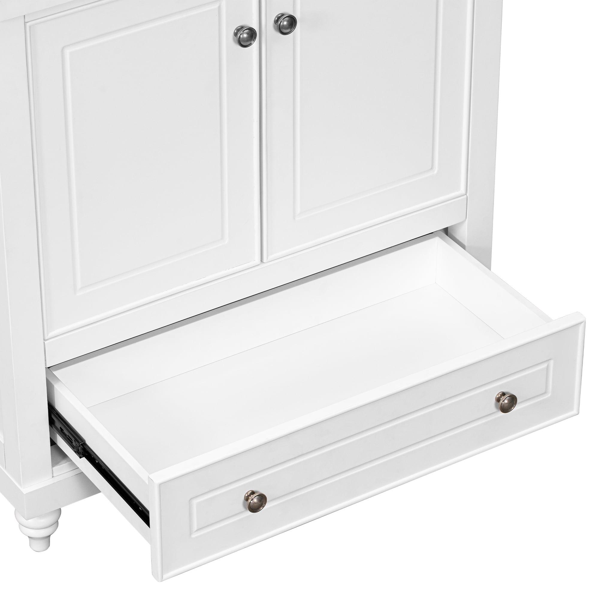 Home Expressions Medium Vanity Closet Storage Bin, Color: White