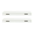 thumbnail image 5 of Kate and Laurel Havlock Modern Natural Floating Shelves, Set of 2, 24 x 8, White, Functional Bathroom and Kitchen Shelves for Storage and Display, 5 of 10