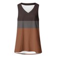 thumbnail image 6 of cocolona Womens Plus Size Tank Tops Striped Printed V Neck Oversized Sleeveless Shirts Trendy Casual Loose Tees, 6 of 7