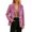 Pink, variant on Tqcoqu Women's Faux Suede Notched Lapel Blazer,Three Button Long Sleeve Casual Work Suit Jacket with Pocket,2026 Fall Winter Trendy Clothes,Black Women's S-XXXL