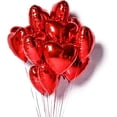 thumbnail image 1 of Deux Ballons en Aluminium en Forme de Cœur Debout, 1 of 4
