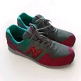 thumbnail image 1 of New Balance 574 Mens Size 7 Gray Pink Athletic Running Shoes Sneakers GC574KWT, 1 of 6