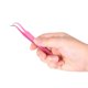 thumbnail image 4 of False Eyelash Tweezers,2pcs/set Stainless Steel Pink Straight/Curved Nail Tweezers Nippers Tools Eyelash Extension Tweezers Pointed Clip Makeup Tools, 4 of 5