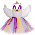 thumbnail image 2 of Vestido con tutú de princesa Celestia de unicornio para niñas, ropa de fiesta de cumpleaños para niños, disfraz de Halloween, carnaval, cosplay, poni arcoíris, 2 of 5