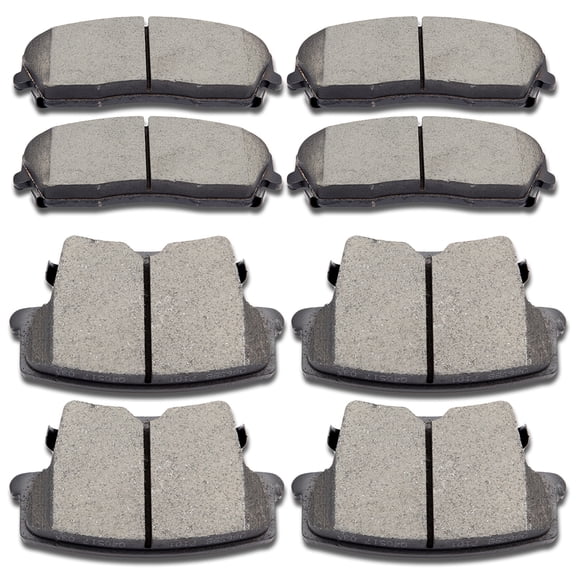 ECCPP 8PCS Ceramic Brake Pads Fits 2006-2010 for Dodge Charger 2.7L 2006-2010 for Dodge Charger 3.5L Front Rear Left and Right