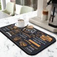 thumbnail image 3 of Coffee Beans Latte Chocolate Dish Drying Mat Heat Resistant Bar Mat Collapsible Coffee Bar Mat for Shop Countertops (19.5x12in,Set Of 2), 3 of 7