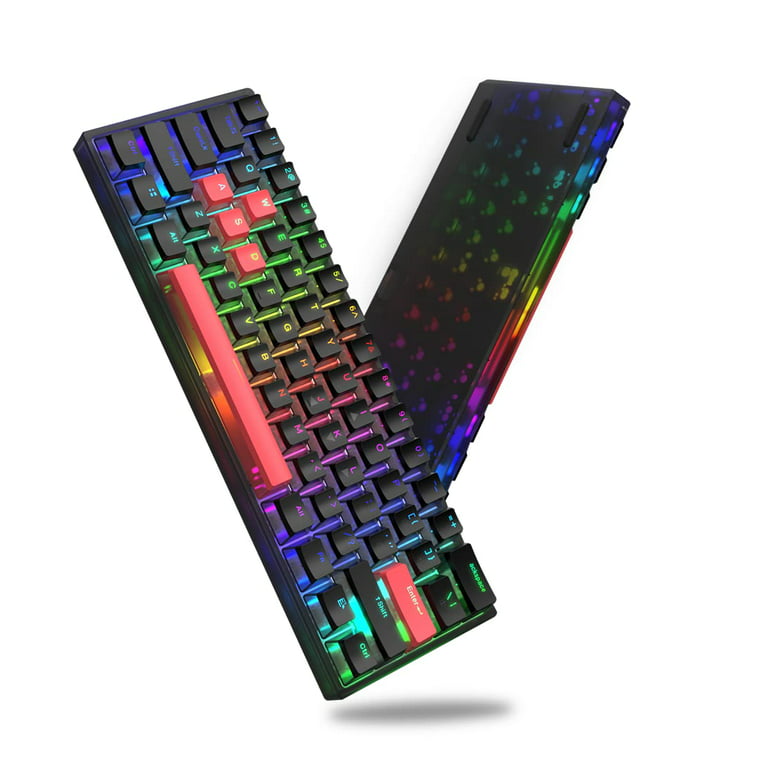 Womier WK61 60% Gaming Mechanical Keyboard 61 Keys,Wired 2,4G Type-C Mini  RGB Backliting Gaming Keyboard Hot-Swappable Ultra-Compact Computer