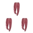 thumbnail image 1 of Ruiboury Stylish And Versatile Pants For Cozy Winter Stay Fashionable And Comfortable Winered L 3Set, 1 of 6