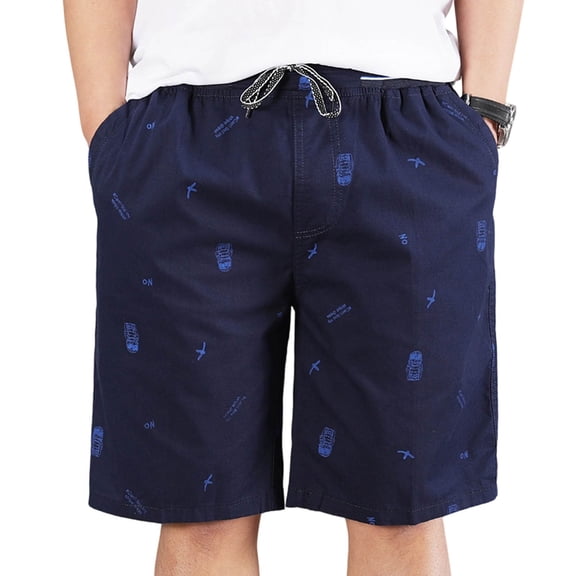 Ynynloco Mens Casual Shorts - Cotton Drawstring Summer Beach Stretch Twill Chino Golf Shorts with Side Pockets for Daily Outdoor Wear