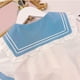 thumbnail image 5 of Cinnamoroll Sanrioed Ropa para niñas Anime Jk Y2K Nuevos vestidos Faldas cortas de manga corta Camisa kawaii Falda plisada estilo universitario, 5 of 5