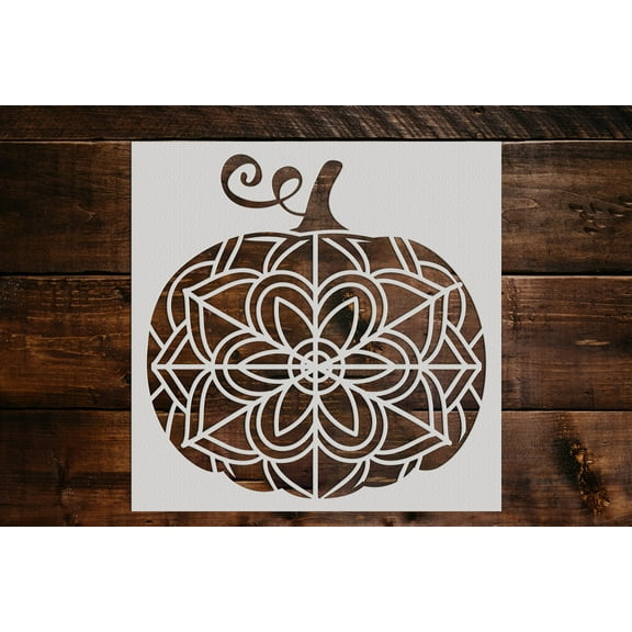 Pumpkin Stencil - Art and Wall Stencil (6"x6")