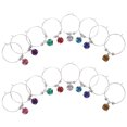 thumbnail image 2 of 16pcs Colorful Diamonds Wine Glass Ring Identify Label Rings Glass Makers for Restaurant Hotel Bar (Mixed Color), 2 of 7