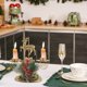 thumbnail image 5 of Christmas Golden Iron Double Candlestick Window Desktop Decoration Christmas Holiday Decoration, 5 of 6