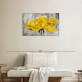 thumbnail image 2 of Elephant Stock Yellow Peony Petals Wall Art - Horizontal Multi Panel Canvas - Living Room Wall Decor - Floral And Botanical Multi Panel - Yellow And Gray Decor - 33" x 20", 2 of 8