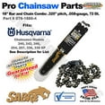 thumbnail image 3 of 18" Bar & Chain Chainsaw Combo for Husqvarna Chainsaws 240, 242, 246, 076-1886-4, 3 of 5