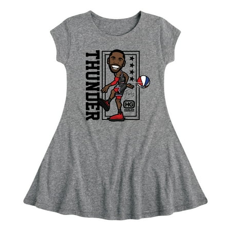 

Harlem Globetrotters - Thunder Toonz - Toddler And Youth Girls Fit And Flare Dress