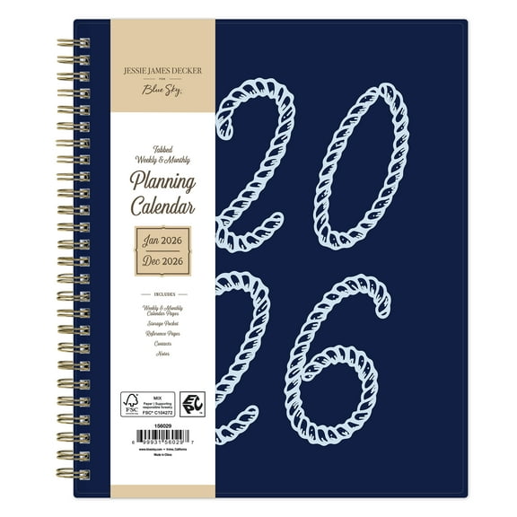 Jessie James Decker for Blue Sky Monthly Weekly (7" x 9") Lasso Navy 12-M (Jan 2026 - Dec 2026)