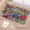 thumbnail image 6 of Office Rug, Colorful Rugs, Large Rugs, Outdoor Rugs, Soft Rugs, Graffiti Rugs, Entry Rug, Bedroom Rugs, Colorful Graffiti Rugs, Thin Rug, 2.6'x5' - 80x150 cm, 6 of 8