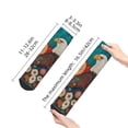 thumbnail image 2 of Salouo Sunflower Bald Eagle Pattern Unisex Middle Tube Socks,Middle-Finger Knee High Socks Over The Calf Tube Stocking Crew Stockings for Women and Men Tube Socks, 2 of 8