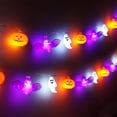 thumbnail image 4 of Halloween LED String Lights, Ghost Pumpkin and Bat Motif Decorative Lighting, Spooky Indoor Outdoor Festival Lights for Patio/Mantel/Party Ambiance/Home Display, 59in, 10 Lights, Constant Mode, 4 of 7