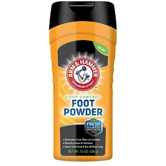ARM & HAMMER Foot Odor Control Powder 7 oz (Pack of 4)