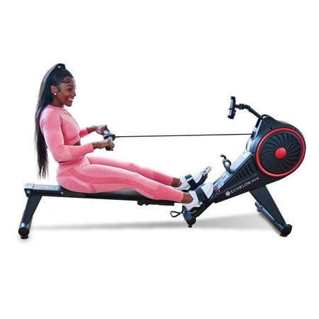 Echelon Row Series Foldable Rowing Machine with Bluetooth Resistance and Device Holder