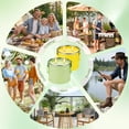 thumbnail image 6 of Giphtpoeet Citronella Candles Outdoor 2 Pack 2 Wick Soy Wax Lemongrass Scented Candles Tin Container for Patio Garden Balcony Backyard Camping, 6 of 7
