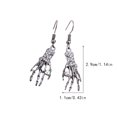 thumbnail image 2 of WILLBEST Aretes De Titanio Con Forma De Gota Y Hueso Incrustado, Con Personalidad Extravagante Para Mujeres Y Niñas., 2 of 3