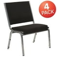 thumbnail image 3 of Flash Furniture 4 Pack 950 lb. Rated Black Fabric Bariatric Medical Reception Chair, 3 of 8