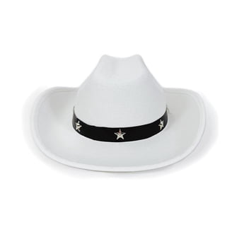 White Western Belt Band Accent Cowboy Hat Cowboy Hat Band - Brown & White – Gamboa main image 3