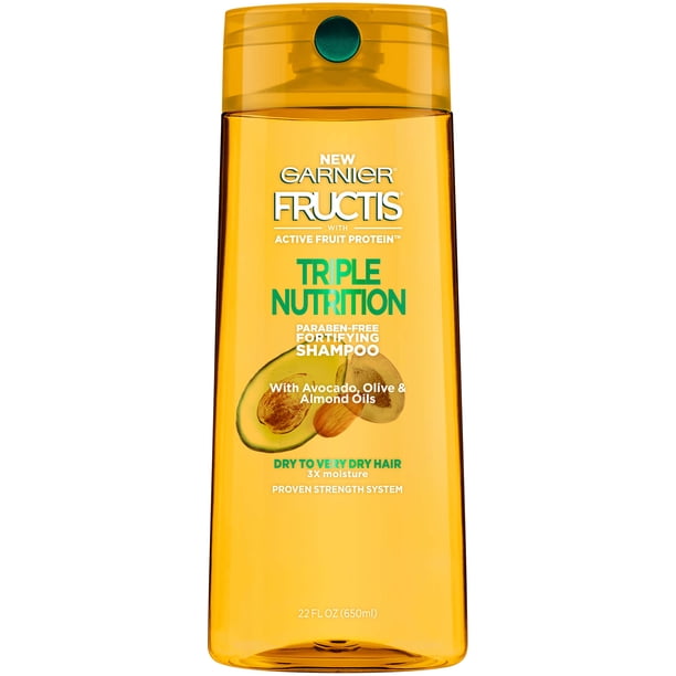 Garnier Fructis Triple Nutrition Shampoo, Dry to Very Dry Hair, 22 fl