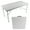 White, variant on 4ft Folding Table For Garden And Outdoor, Portable, Brown With Fixed Grip, Smooth Waterproof Top Stable Structure Portable Indoor & Easy Upkeep