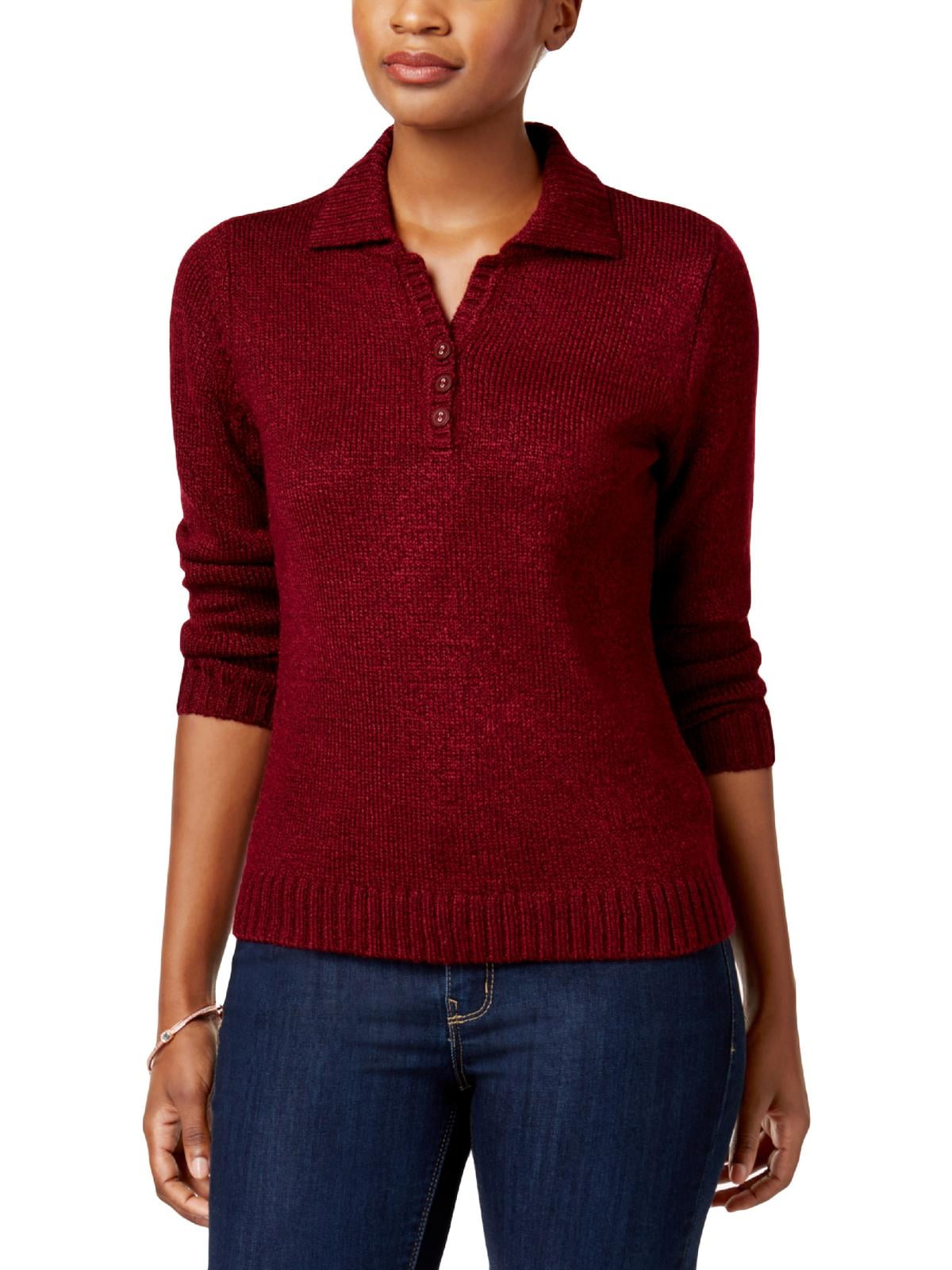 Karen Scott Womens Petites Tt Johnny V 