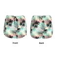 thumbnail image 3 of Rateoe Tropical Summer Palm Printed 2 in 1 Women's Workout Shorts for Athletic Gym Running Shorts with Phone Pockets-Medium, 3 of 7