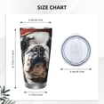 thumbnail image 4 of Bingfone Pirate Bulldog On Deck for 20 Oz Stainless Steel Travel Mug Double Wall Water Coffee Cup for Home,Office, Outdoor Works Great for Ice Drinks and Hot Beverage-Without Straw, 4 of 8